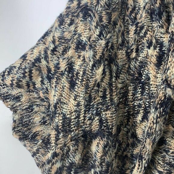 Chunky Knit Open Front Cocoon Cardigan Sweater S - Picture 3 of 5